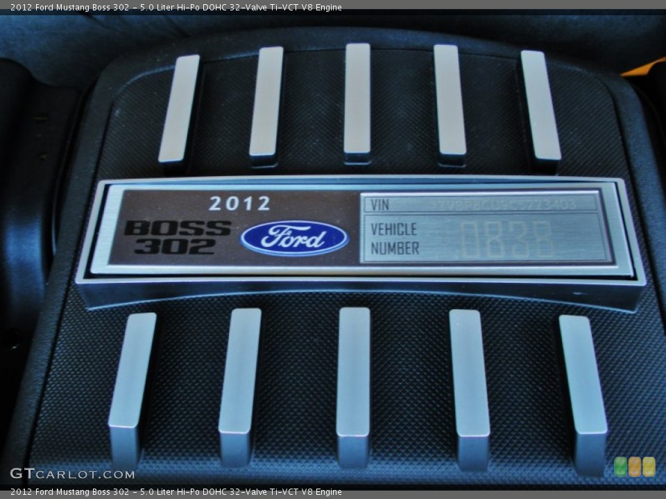 5.0 Liter Hi-Po DOHC 32-Valve Ti-VCT V8 Engine for the 2012 Ford Mustang #50551723