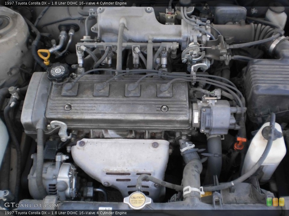 1.8 Liter DOHC 16-Valve 4 Cylinder Engine for the 1997 Toyota Corolla #50554681