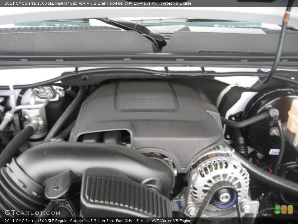 5.3 Liter Flex-Fuel OHV 16-Valve VVT Vortec V8 Engine for the 2011 GMC Sierra 1500 #50566612