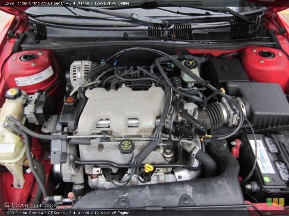 3.4 Liter OHV 12-Valve V6 Engine for the 1999 Pontiac Grand Am #50570572