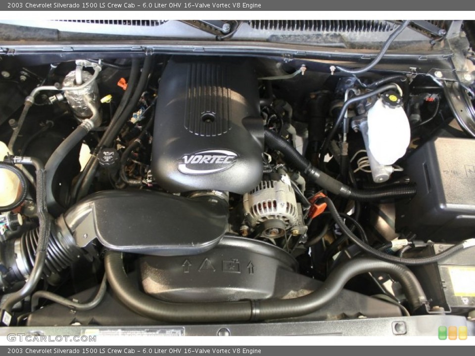 6.0 Liter OHV 16-Valve Vortec V8 Engine for the 2003 Chevrolet Silverado 1500 #50576011