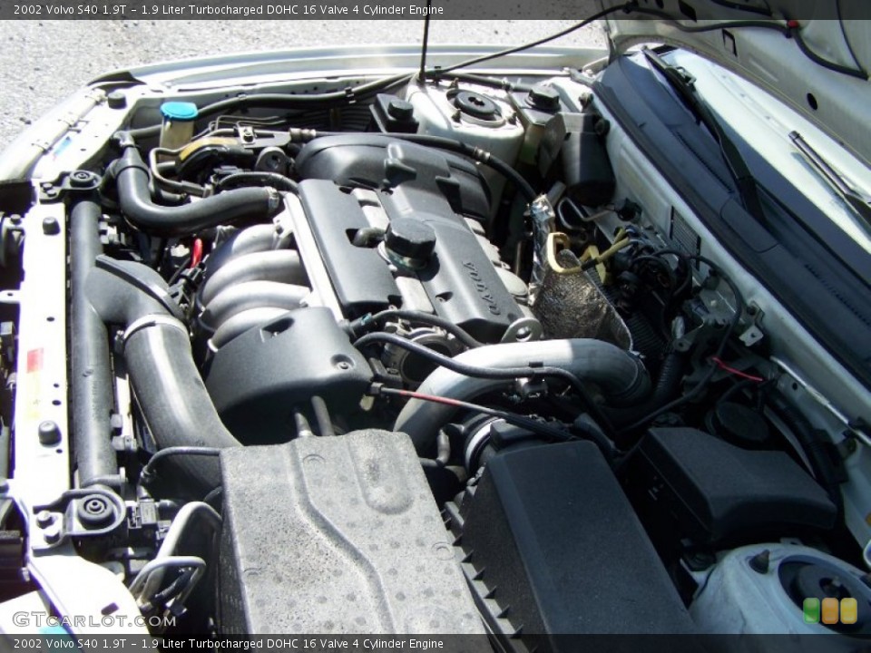 1.9 Liter Turbocharged DOHC 16 Valve 4 Cylinder Engine for the 2002 Volvo S40 #50603886