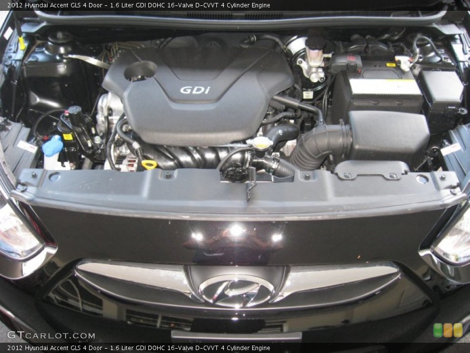 1.6 Liter GDI DOHC 16-Valve D-CVVT 4 Cylinder Engine for the 2012 Hyundai Accent #50606676