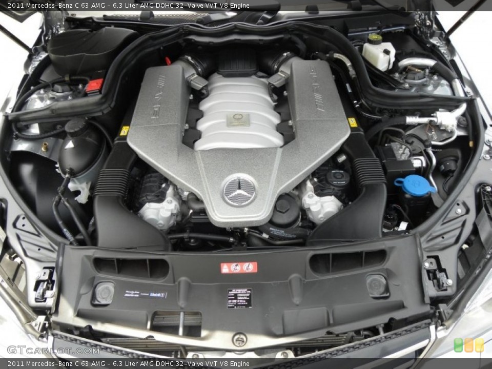 6.3 Liter AMG DOHC 32-Valve VVT V8 Engine for the 2011 Mercedes-Benz C #50608647