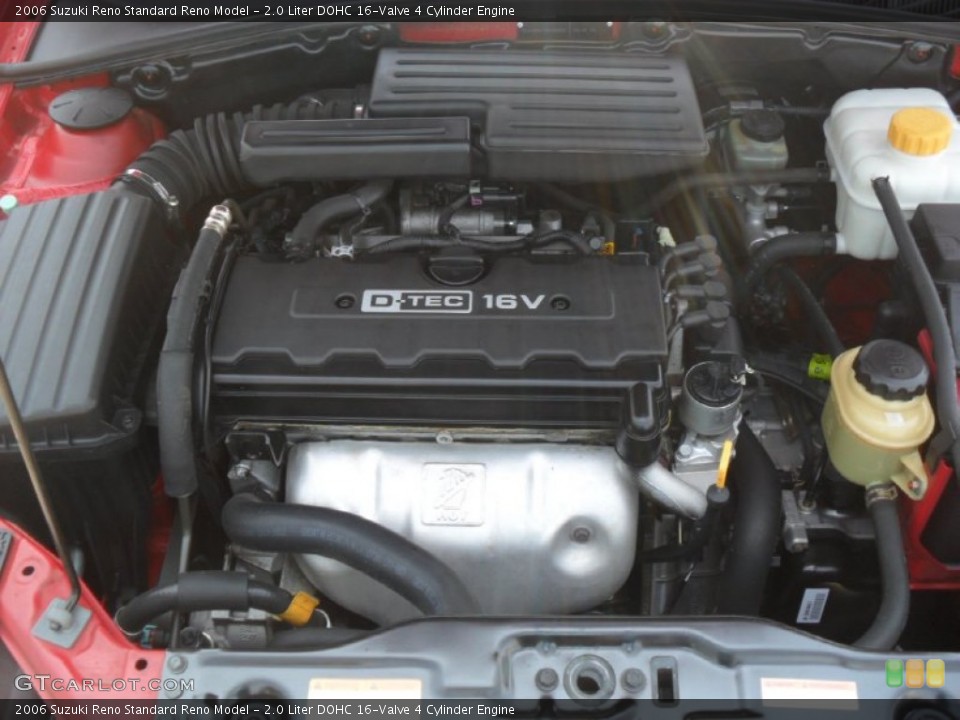 2.0 Liter DOHC 16-Valve 4 Cylinder Engine for the 2006 Suzuki Reno #50610029