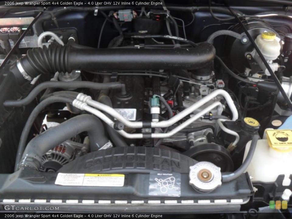 4.0 Liter OHV 12V Inline 6 Cylinder Engine for the 2006 Jeep Wrangler #50610795