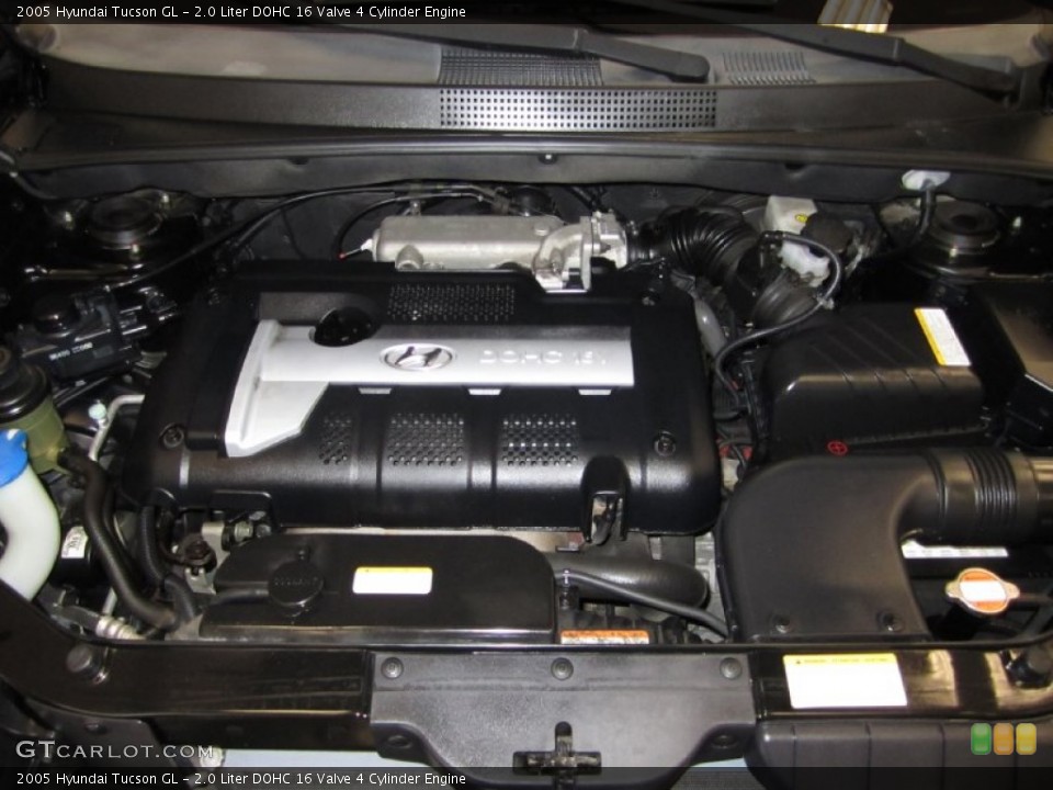 2.0 Liter DOHC 16 Valve 4 Cylinder Engine for the 2005 Hyundai Tucson #50623488