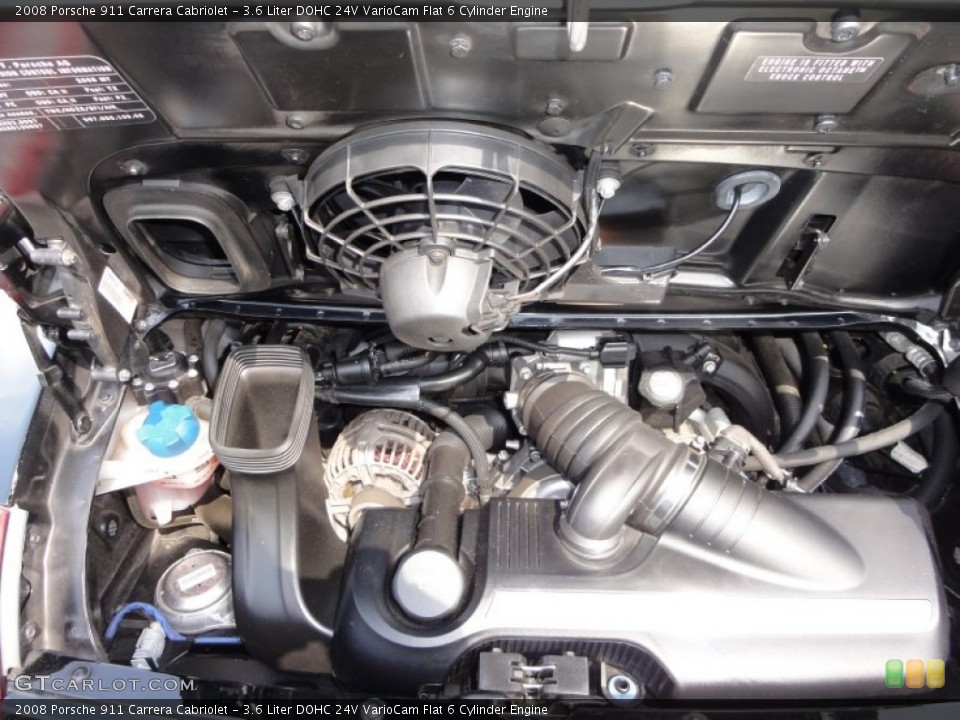 3.6 Liter DOHC 24V VarioCam Flat 6 Cylinder Engine for the 2008 Porsche 911 #50626858