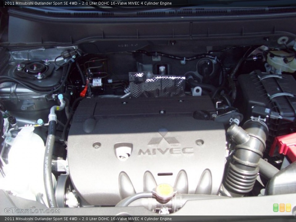 2.0 Liter DOHC 16-Valve MIVEC 4 Cylinder Engine for the 2011 Mitsubishi Outlander Sport #50629152