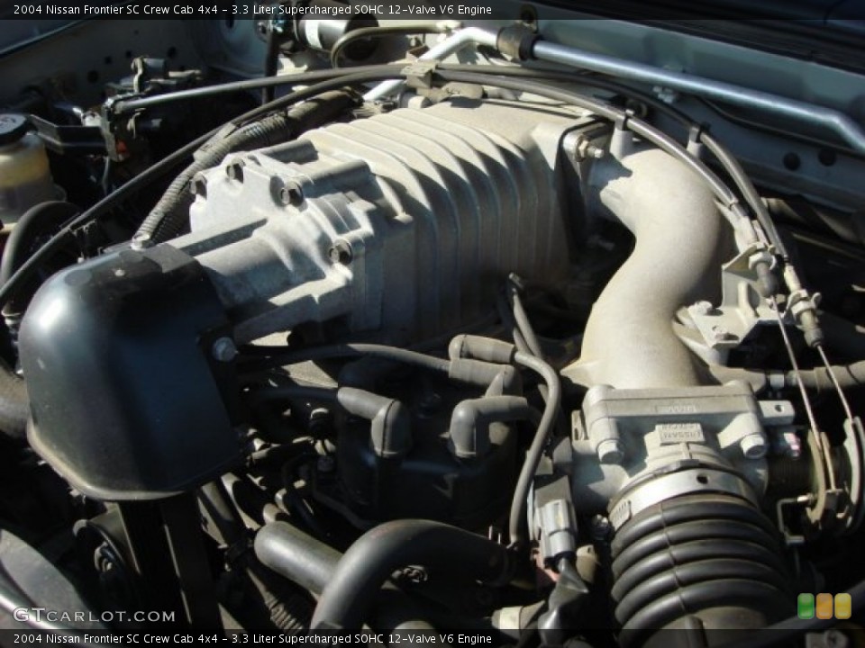 3.3 Liter Supercharged SOHC 12-Valve V6 Engine for the 2004 Nissan Frontier #50644618