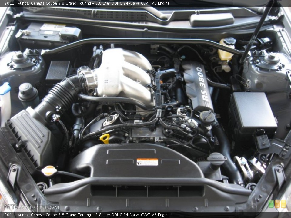 3.8 Liter DOHC 24-Valve CVVT V6 Engine for the 2011 Hyundai Genesis Coupe #50655715