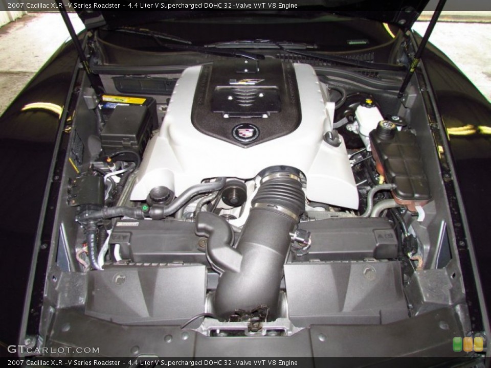 4.4 Liter V Supercharged DOHC 32-Valve VVT V8 2007 Cadillac XLR Engine