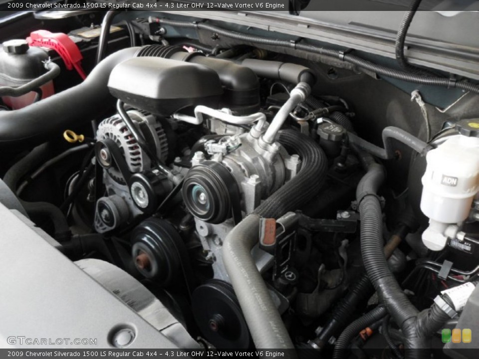 4.3 Liter OHV 12-Valve Vortec V6 Engine for the 2009 Chevrolet Silverado 1500 #50658323