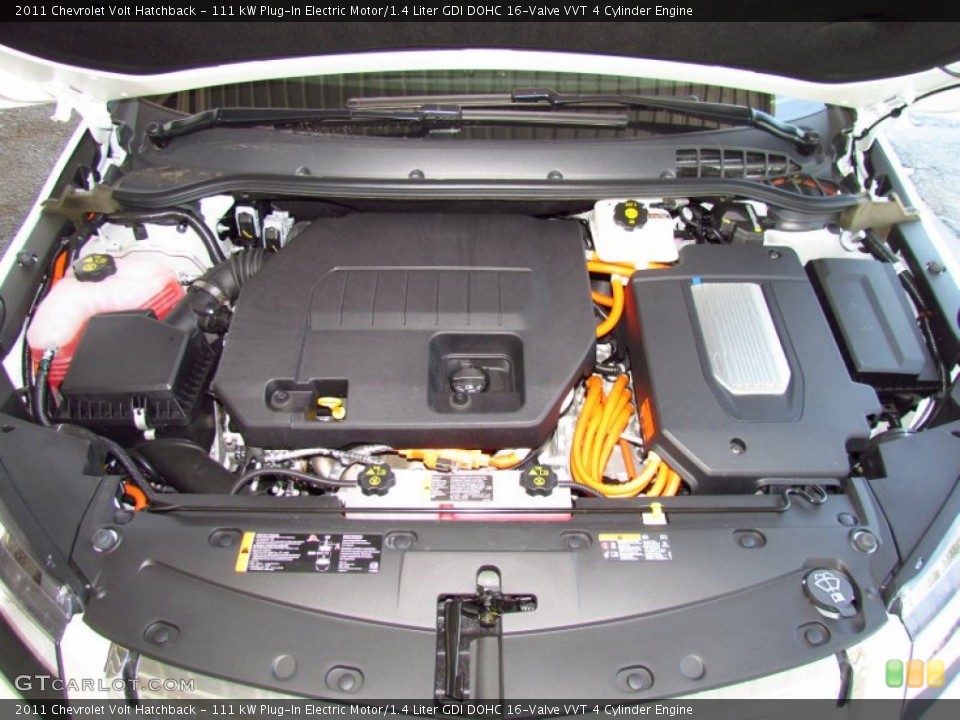 111 kW Plug-In Electric Motor/1.4 Liter GDI DOHC 16-Valve VVT 4 Cylinder Engine for the 2011 Chevrolet Volt #50673691