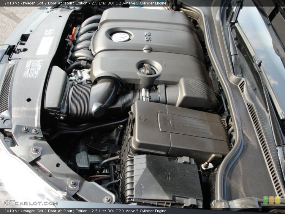 2.5 Liter DOHC 20-Valve 5 Cylinder Engine for the 2010 Volkswagen Golf #50680907