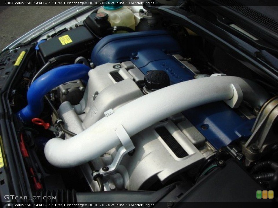 2.5 Liter Turbocharged DOHC 20 Valve Inline 5 Cylinder Engine for the 2004 Volvo S60 #50682182