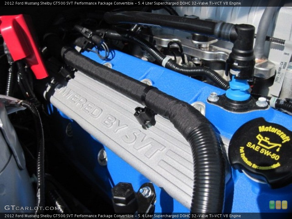 5.4 Liter Supercharged DOHC 32-Valve Ti-VCT V8 Engine for the 2012 Ford Mustang #50683538