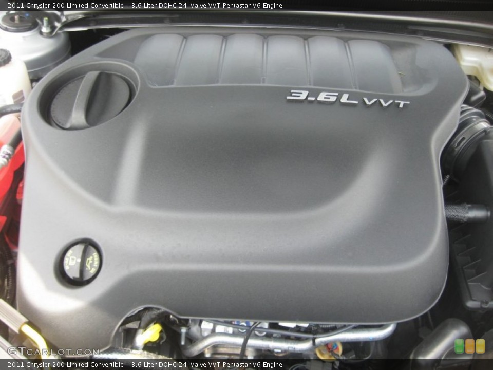 3.6 Liter DOHC 24-Valve VVT Pentastar V6 Engine for the 2011 Chrysler 200 #50686568