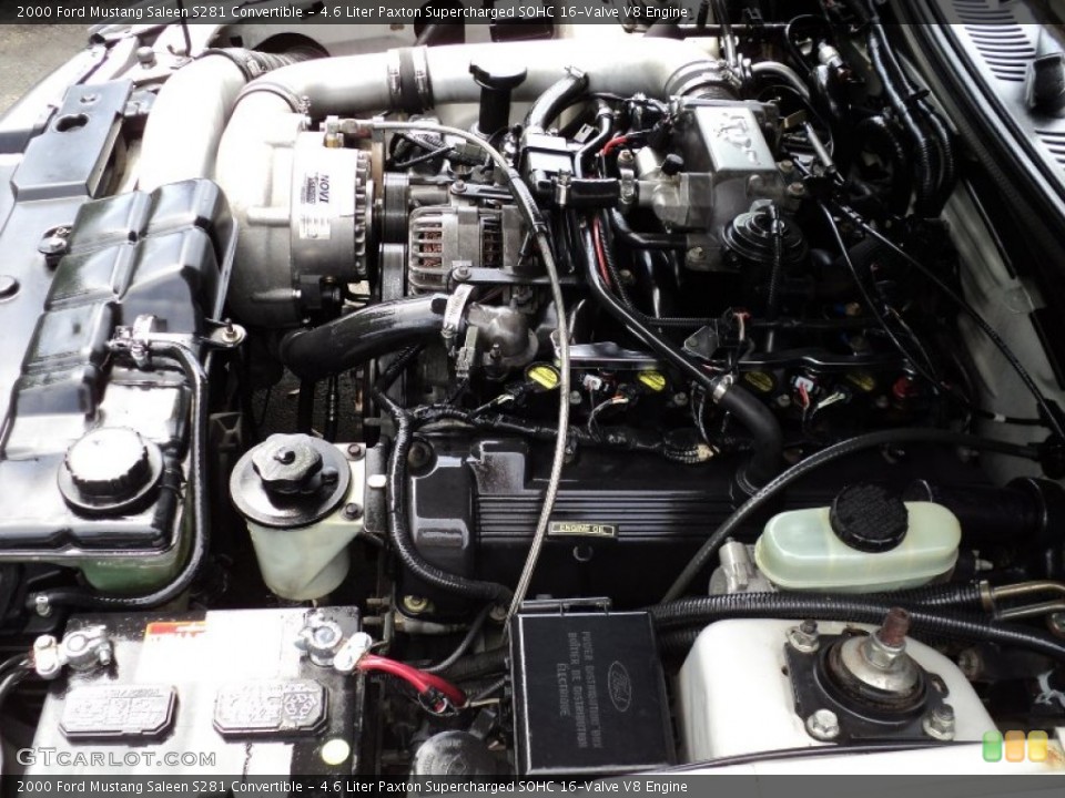 4.6 Liter Paxton Supercharged SOHC 16-Valve V8 Engine for the 2000 Ford Mustang #50686832