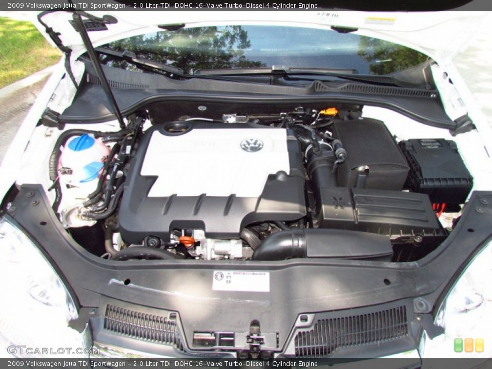 2.0 Liter TDI  DOHC 16-Valve Turbo-Diesel 4 Cylinder Engine for the 2009 Volkswagen Jetta #50688161