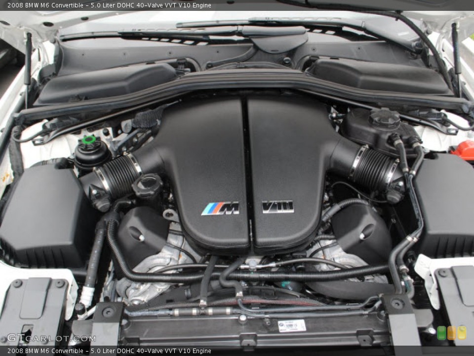 5.0 Liter DOHC 40-Valve VVT V10 Engine for the 2008 BMW M6 #50706934