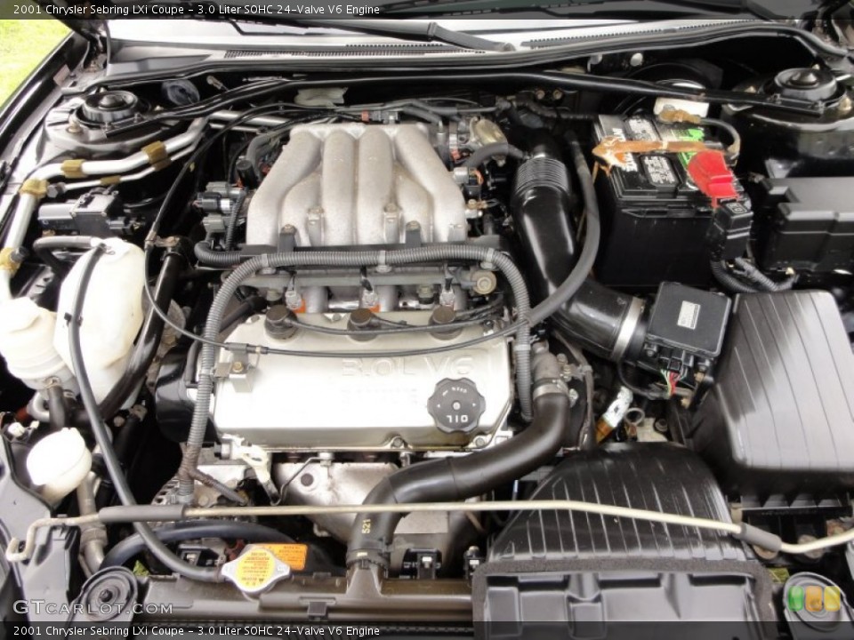 3.0 Liter SOHC 24-Valve V6 2001 Chrysler Sebring Engine