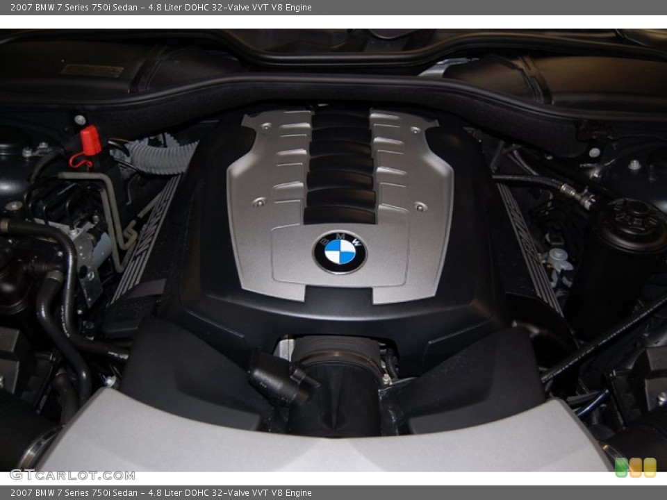 4.8 Liter DOHC 32-Valve VVT V8 Engine for the 2007 BMW 7 Series #50732313