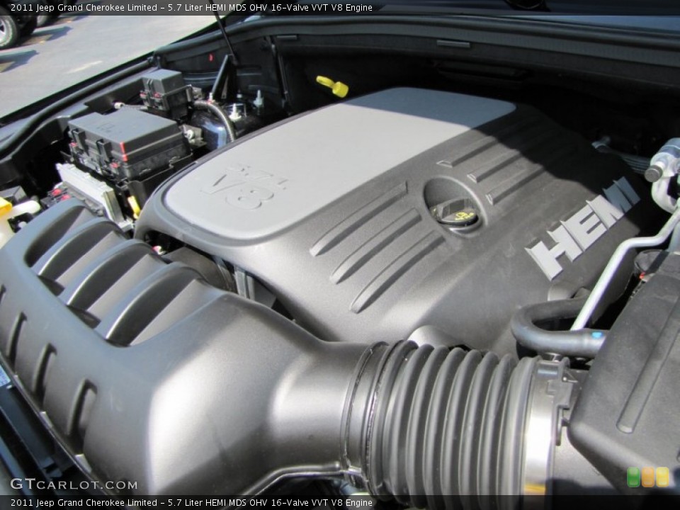 5.7 Liter HEMI MDS OHV 16-Valve VVT V8 Engine for the 2011 Jeep Grand Cherokee #50734911