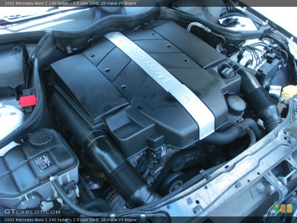 2.6 Liter SOHC 18-Valve V6 Engine for the 2003 Mercedes-Benz C #50743995