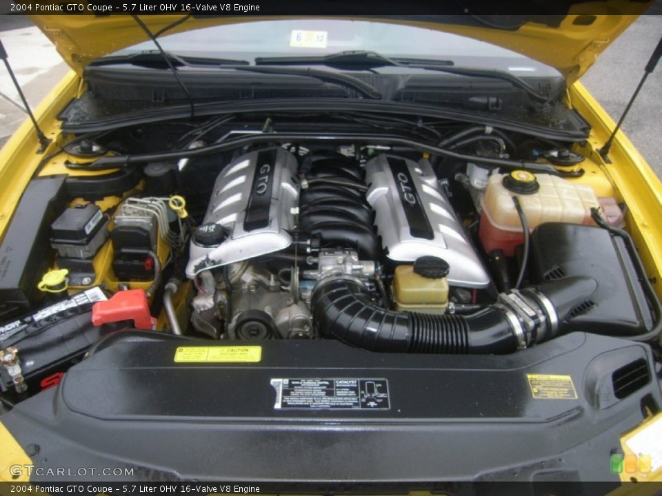 5.7 Liter OHV 16-Valve V8 Engine for the 2004 Pontiac GTO #50744775