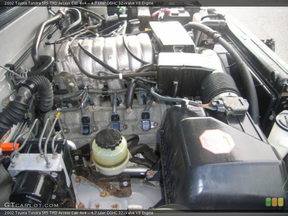 4.7 Liter DOHC 32-Valve V8 Engine for the 2002 Toyota Tundra #50745150