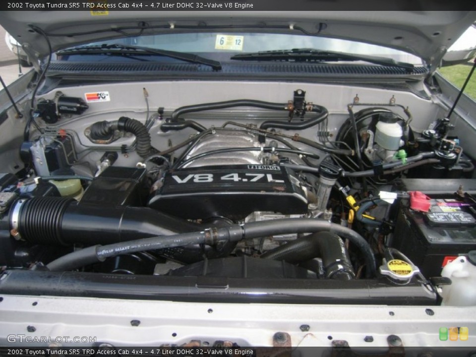 4.7 Liter DOHC 32-Valve V8 Engine for the 2002 Toyota Tundra #50745168