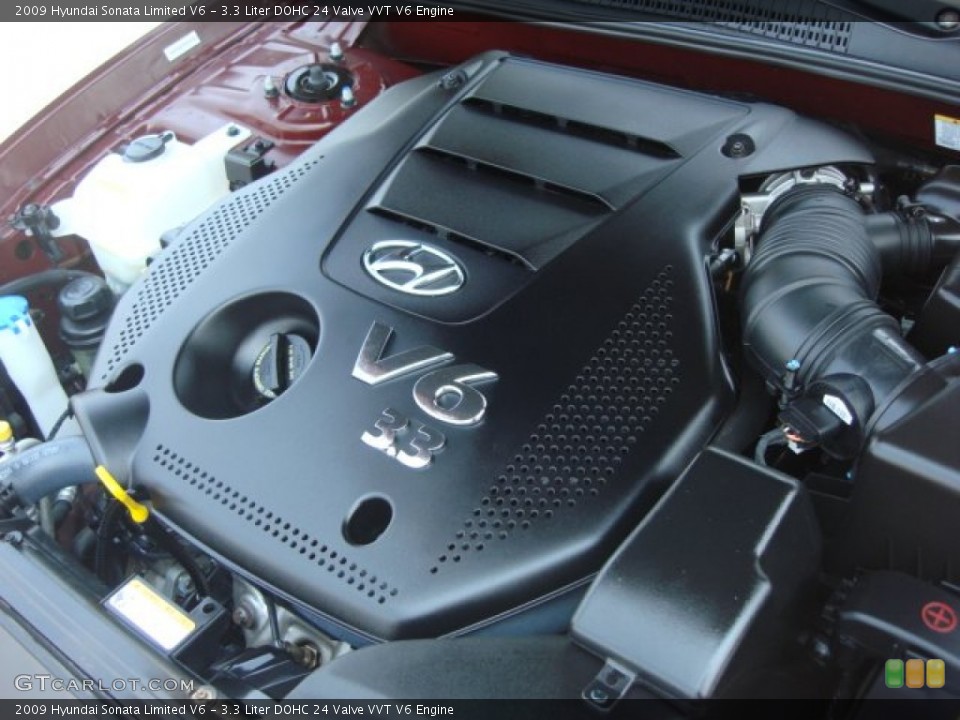 3.3 Liter DOHC 24 Valve VVT V6 Engine for the 2009 Hyundai Sonata #50751909