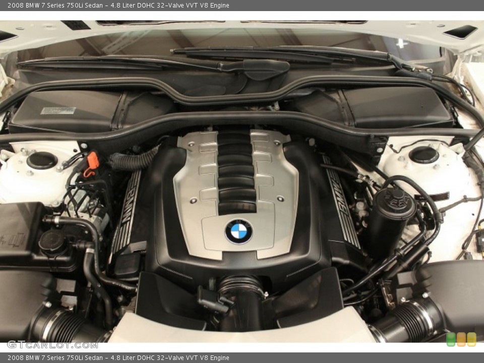 4.8 Liter DOHC 32-Valve VVT V8 Engine for the 2008 BMW 7 Series #50759256