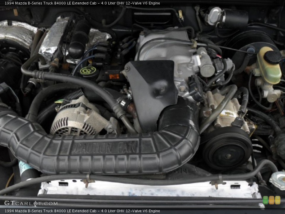 4.0 Liter OHV 12-Valve V6 1994 Mazda B-Series Truck Engine