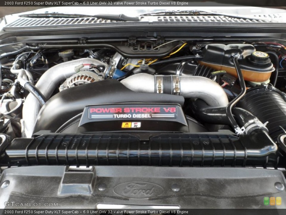 6.0 Liter OHV 32 Valve Power Stroke Turbo Diesel V8 Engine for the 2003 Ford F250 Super Duty #50764995