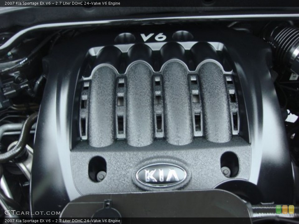 2.7 Liter DOHC 24-Valve V6 2007 Kia Sportage Engine