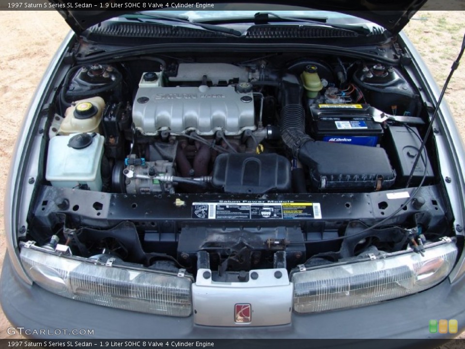 1.9 Liter SOHC 8 Valve 4 Cylinder 1997 Saturn S Series Engine