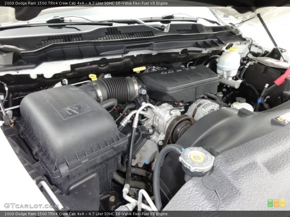 4.7 Liter SOHC 16-Valve Flex-Fuel V8 Engine for the 2009 Dodge Ram 1500 #50789934