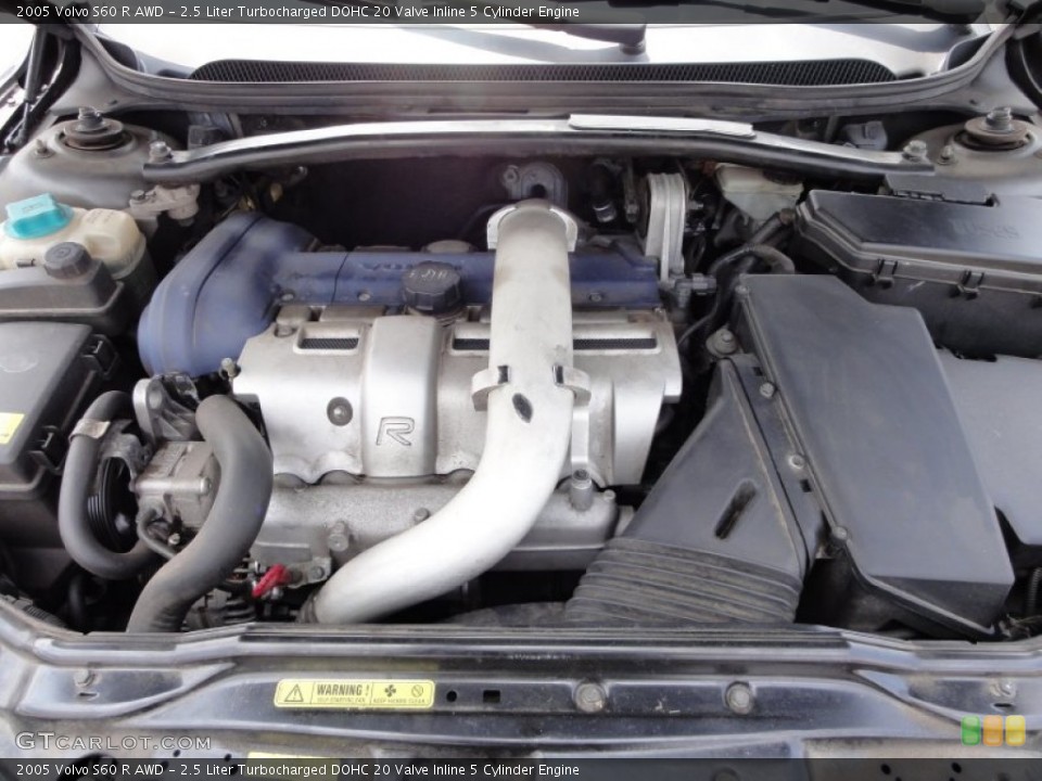 2.5 Liter Turbocharged DOHC 20 Valve Inline 5 Cylinder Engine for the 2005 Volvo S60 #50794779