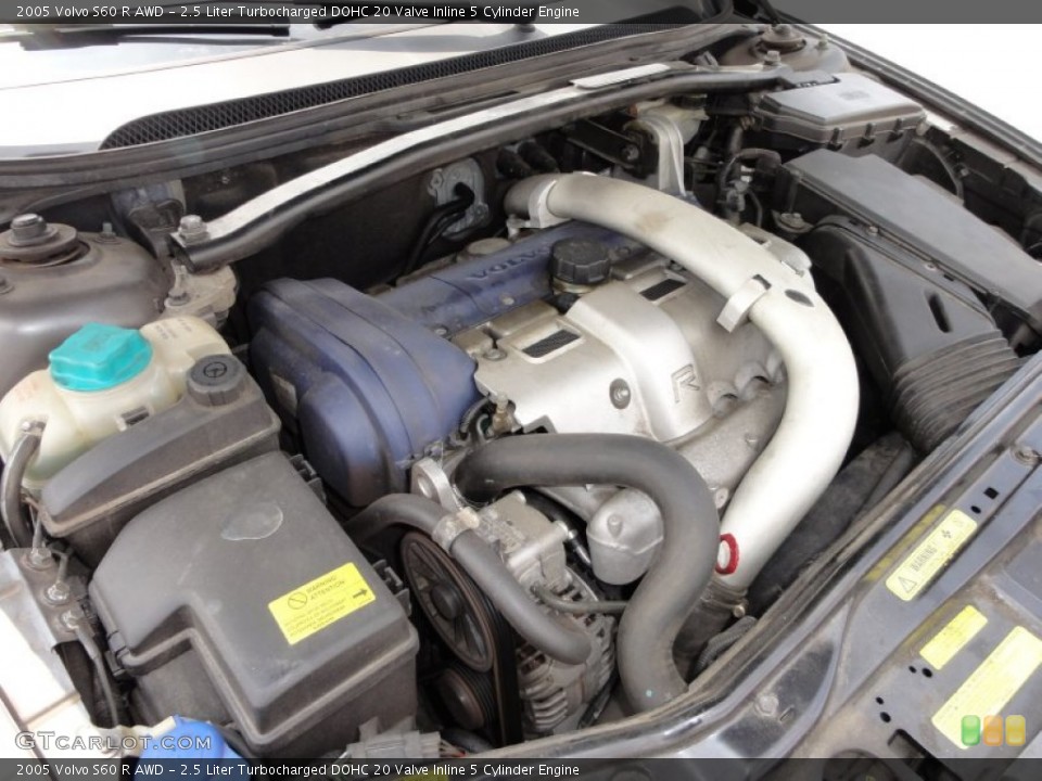 2.5 Liter Turbocharged DOHC 20 Valve Inline 5 Cylinder Engine for the 2005 Volvo S60 #50794815
