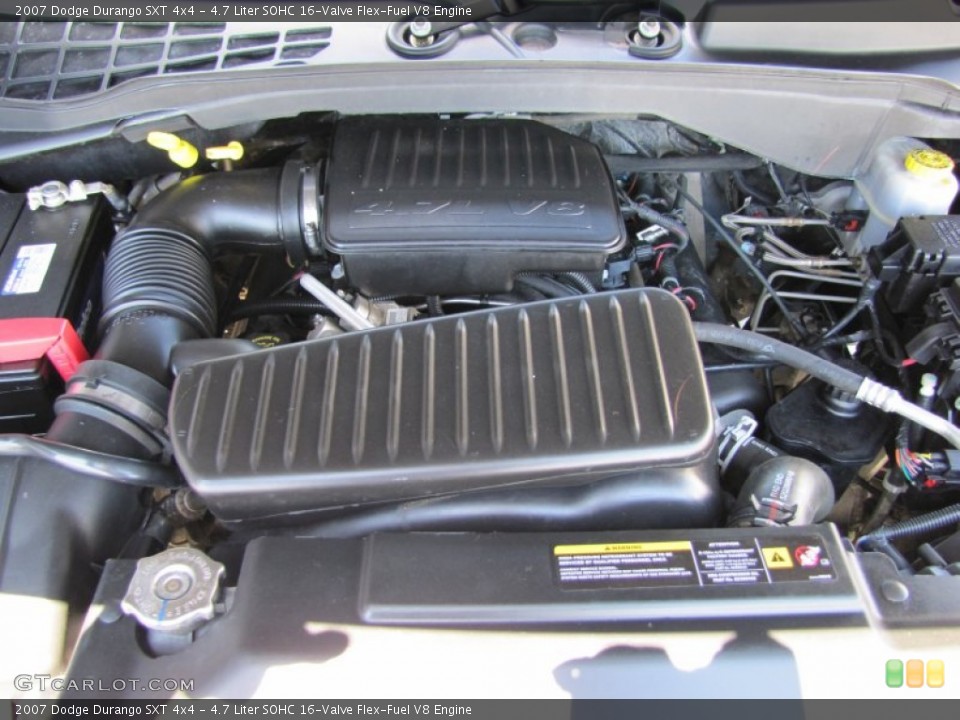 4.7 Liter SOHC 16-Valve Flex-Fuel V8 Engine for the 2007 Dodge Durango #50800893