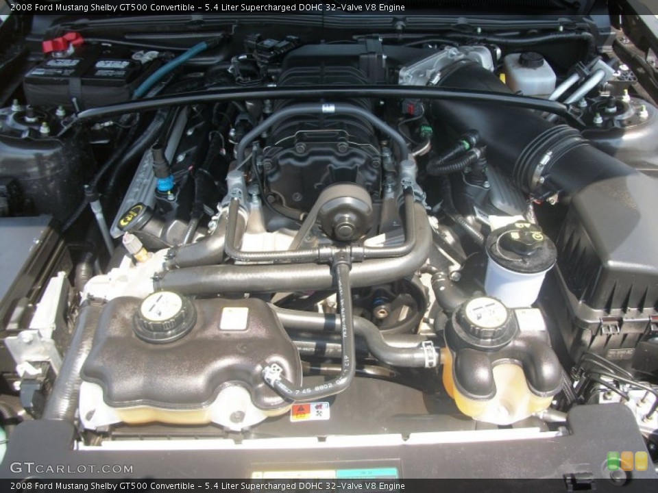5.4 Liter Supercharged DOHC 32-Valve V8 Engine for the 2008 Ford Mustang #50802972