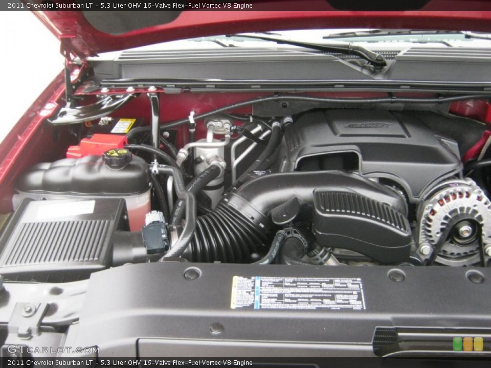5.3 Liter OHV 16-Valve Flex-Fuel Vortec V8 Engine for the 2011 Chevrolet Suburban #50805999