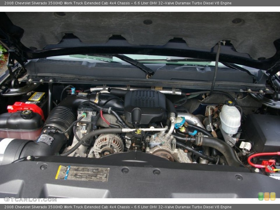 6.6 Liter OHV 32-Valve Duramax Turbo Diesel V8 Engine for the 2008 Chevrolet Silverado 3500HD #50806101