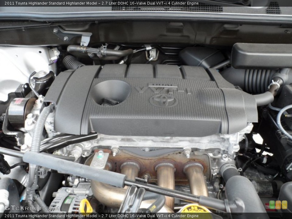 2.7 Liter DOHC 16-Valve Dual VVT-i 4 Cylinder Engine for the 2011 Toyota Highlander #50809311