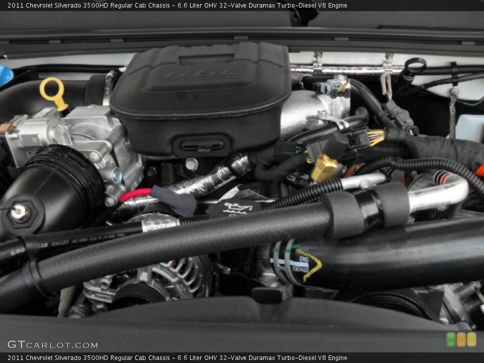 6.6 Liter OHV 32-Valve Duramax Turbo-Diesel V8 Engine for the 2011 Chevrolet Silverado 3500HD #50819898