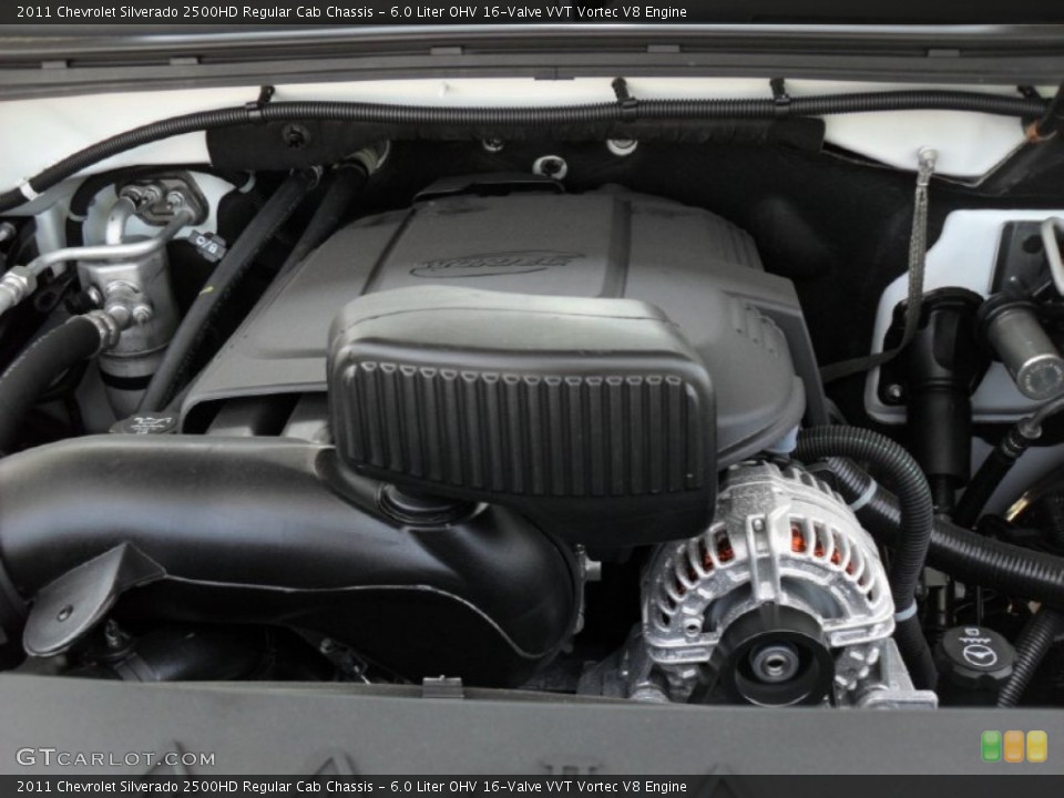 6.0 Liter OHV 16-Valve VVT Vortec V8 Engine for the 2011 Chevrolet Silverado 2500HD #50820753