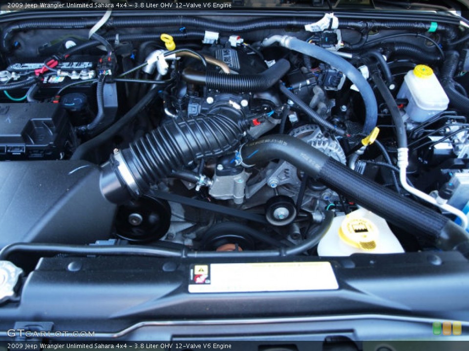 3.8 Liter OHV 12-Valve V6 Engine for the 2009 Jeep Wrangler Unlimited #50833077