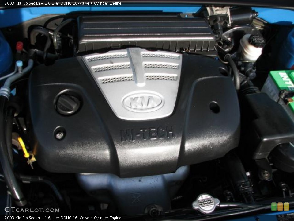 1.6 Liter DOHC 16-Valve 4 Cylinder Engine for the 2003 Kia Rio #50849169